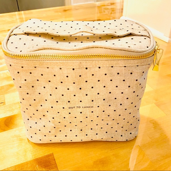 {Kate Spade} Zip Polkadot Makeup Bag NWOT - Picture 11 of 16